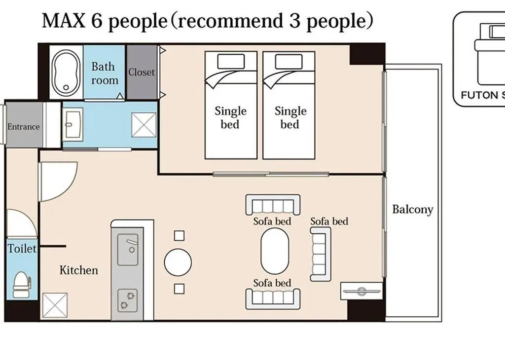 Aroma Apartman Szapporo 0*,  Japán
